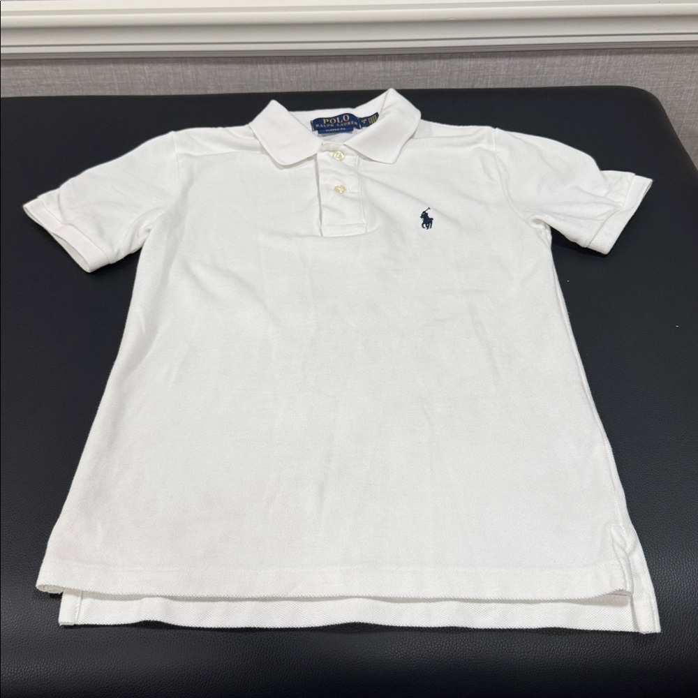 Boys Ralph Lauren Classic Fit White Polo